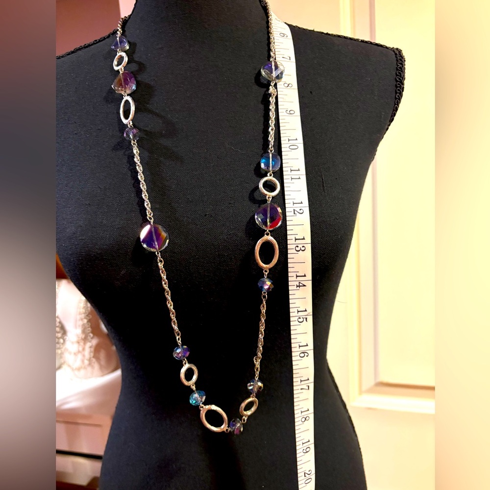 18” looped long necklace